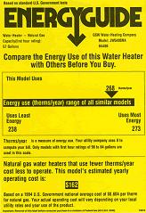 yellow energyguide label, Boston, Dedham MA